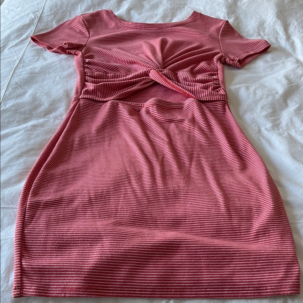 Abercrombie & Fitch Pink Striped Mini Dress